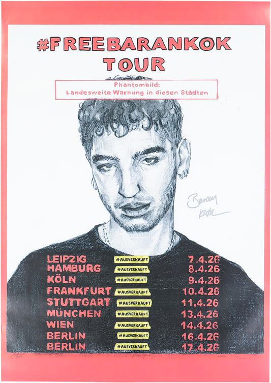 Baran Kok Tourposter signiert – #FREEBARANKOK Tour